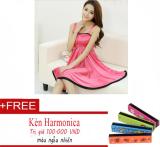 Váy Ngủ thời trang phong cách cổ điển + Tặng kèn Harmonica