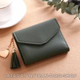 Ví nữ mini thời trang nắp gập tua rua - letn