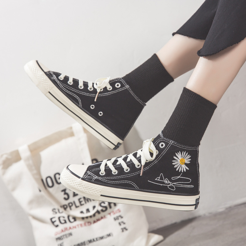 Giày thể thao nữ thời trang cổ cao CV Cúc Họa Mi Fullbox Siêu Hot Vietshoes68 V231