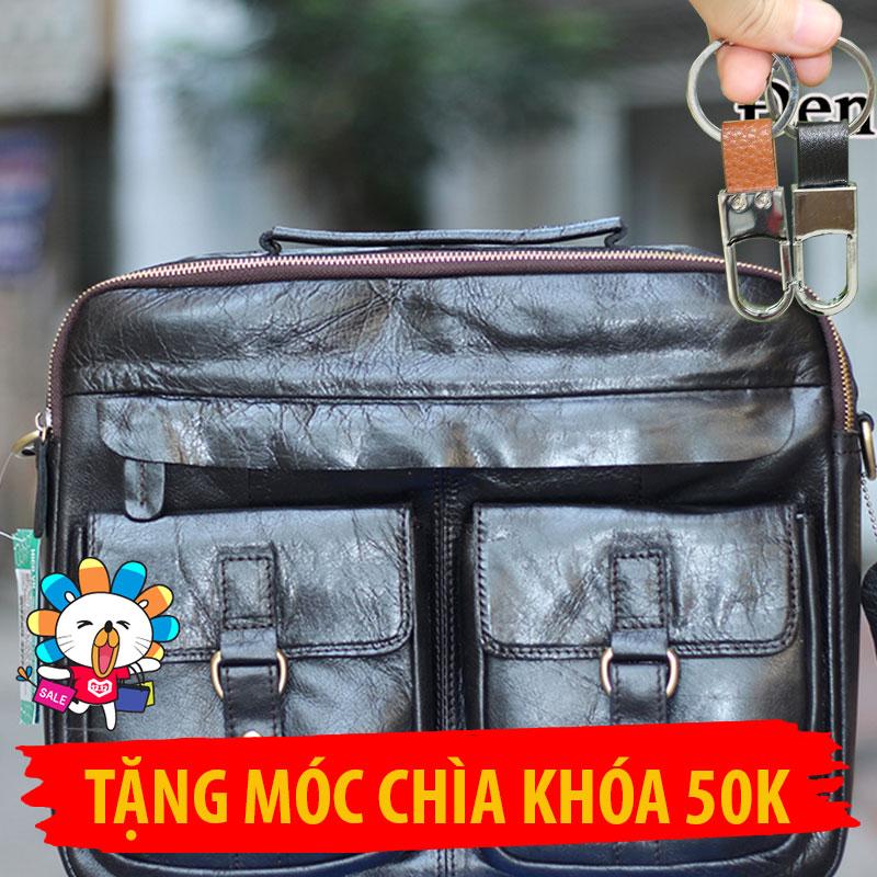 Cặp Da Nam Công Sở Cao Cấp T001 Da Bò Xịn 100% [ Có Video Review ] Sang Trọng Trên Từng Centimet + Quà tặng hấp dẫn