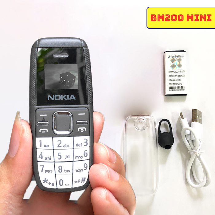 [XẢ KHO THANH LÝ] Điện thoại mini độc lạ BM200 2 sim 2 sóng hỗ trợ kết nối vơi Smartphone