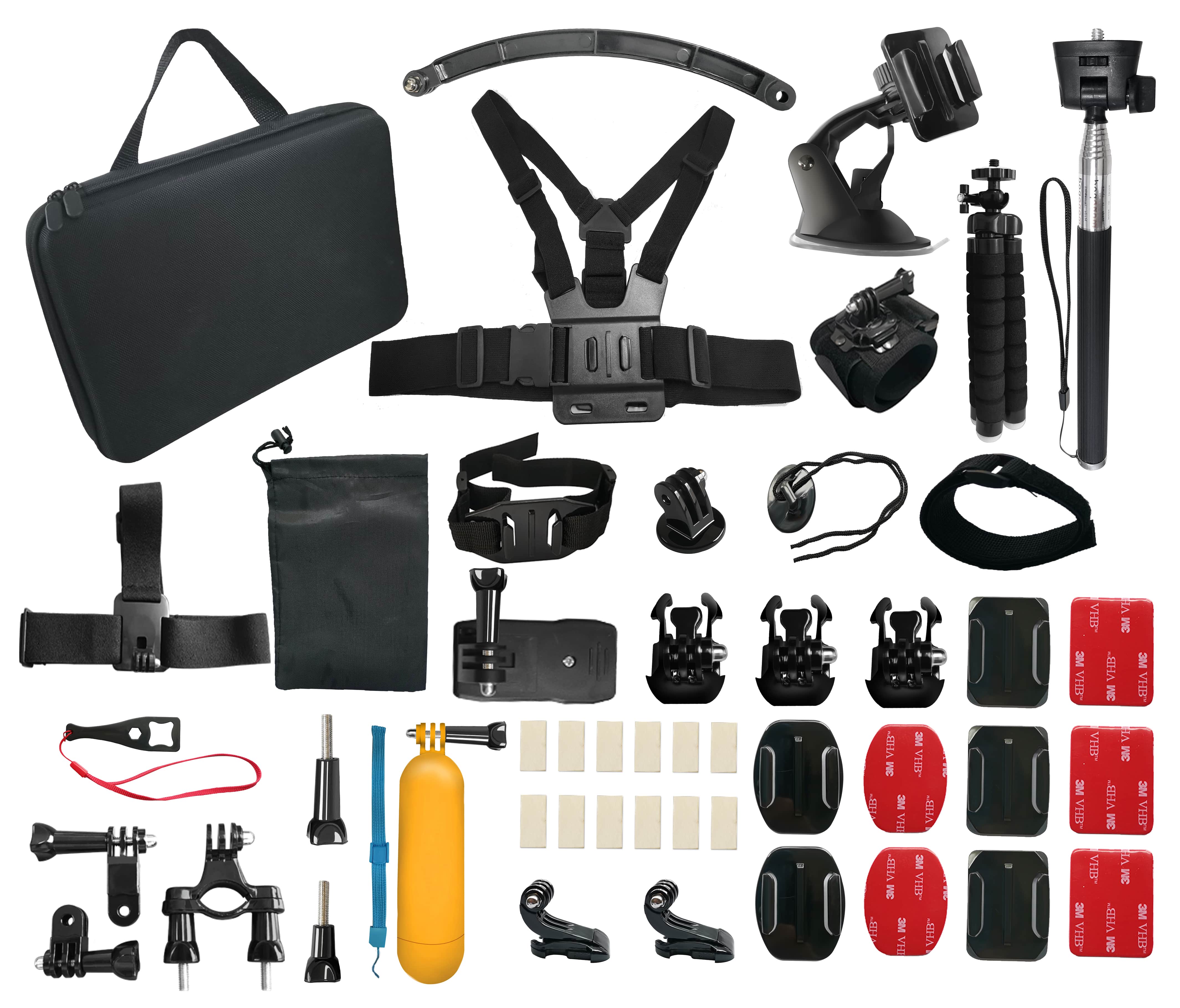 Bộ set 50 sản phẩm phụ kiện cho camera Gopro/DJI | hàng chất lượng cao | Đầy đủ phụ kiện