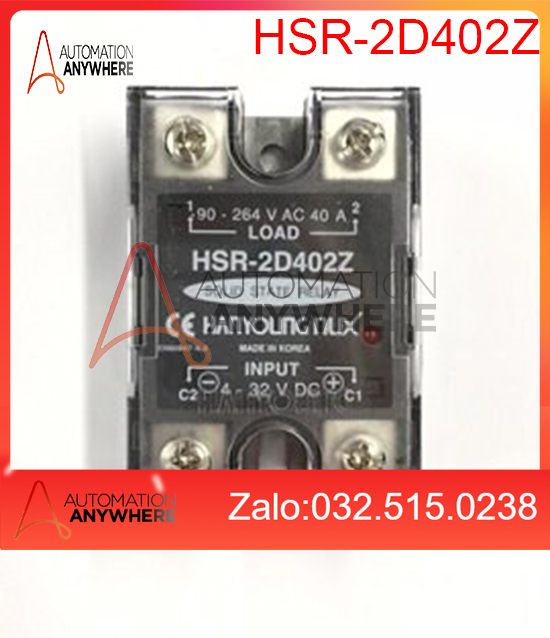 🚛Freeship-RƠ LE relay bán dẫn SSR Hanyoung 1 Pha 40 Ampe HSR-2D402Z