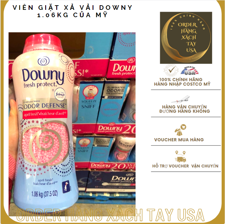 Viên giặt xả vải Downy 1.06kg