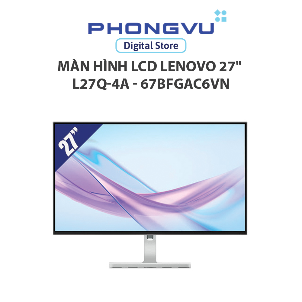Màn hình LCD Lenovo 27" L27q-4A - 67BFGAC6VN (2560x1440/IPS/100Hz/1ms) - Bảo hành 36 tháng