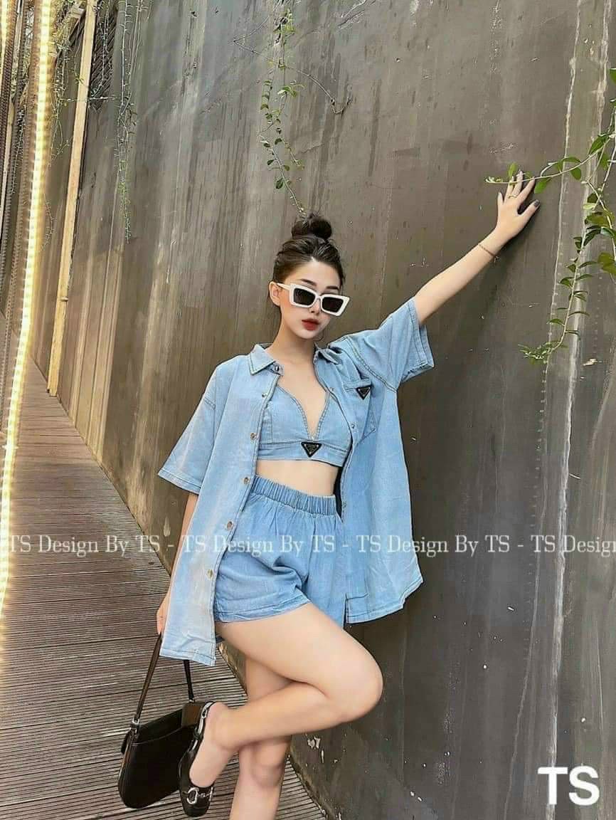 Sét jean 3 chi tiết jean hót hít m76567