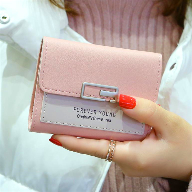 Ví nữ nhỏ gọn gấp 3, thiết kế trẻ trung, năng động, chất liệu PU bền bỉ TTT0050