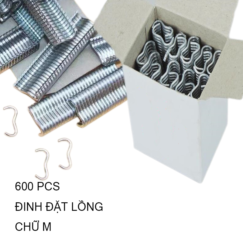Ghim bấm lồng Đinh đặt lồng Đinh chữ M kín hơn Đinh chữ C dùng cho máy bấm chữ M GHIM M