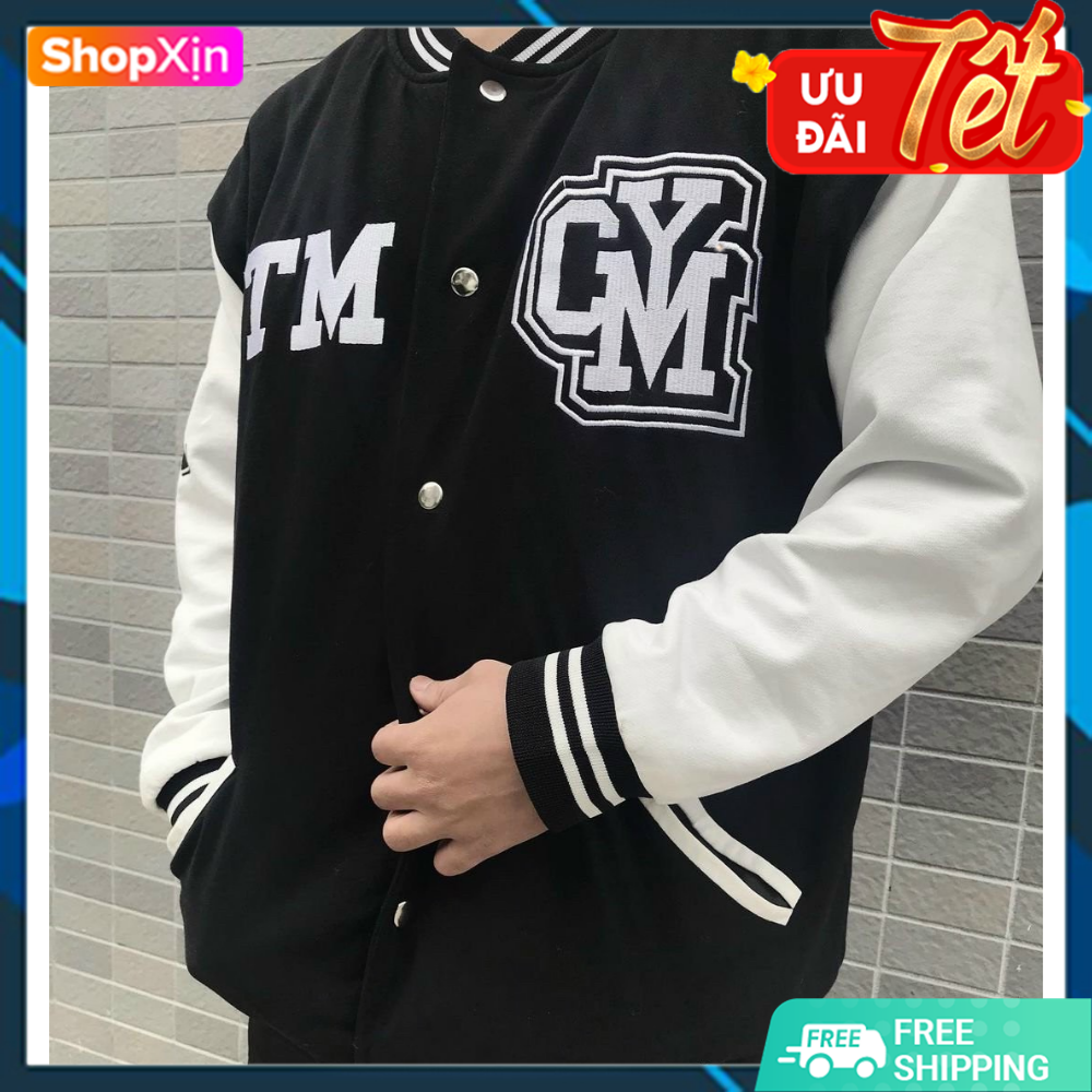 Áo khoác dù nam chống nắng, áo khoác gió tm gym bomber