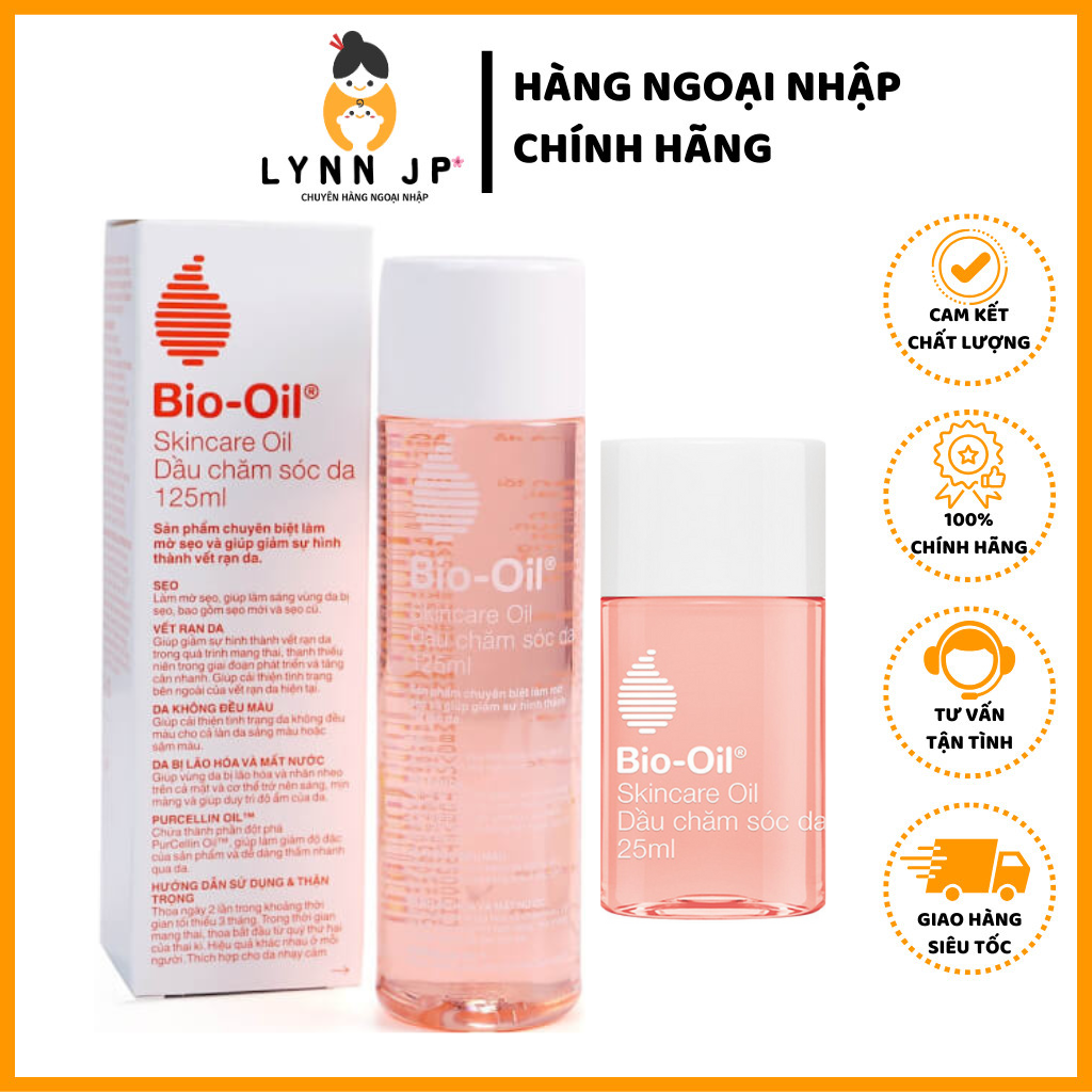 Kem chống rạn da Bio oil làm mờ sẹo, vết rạn da 125ml-60ml