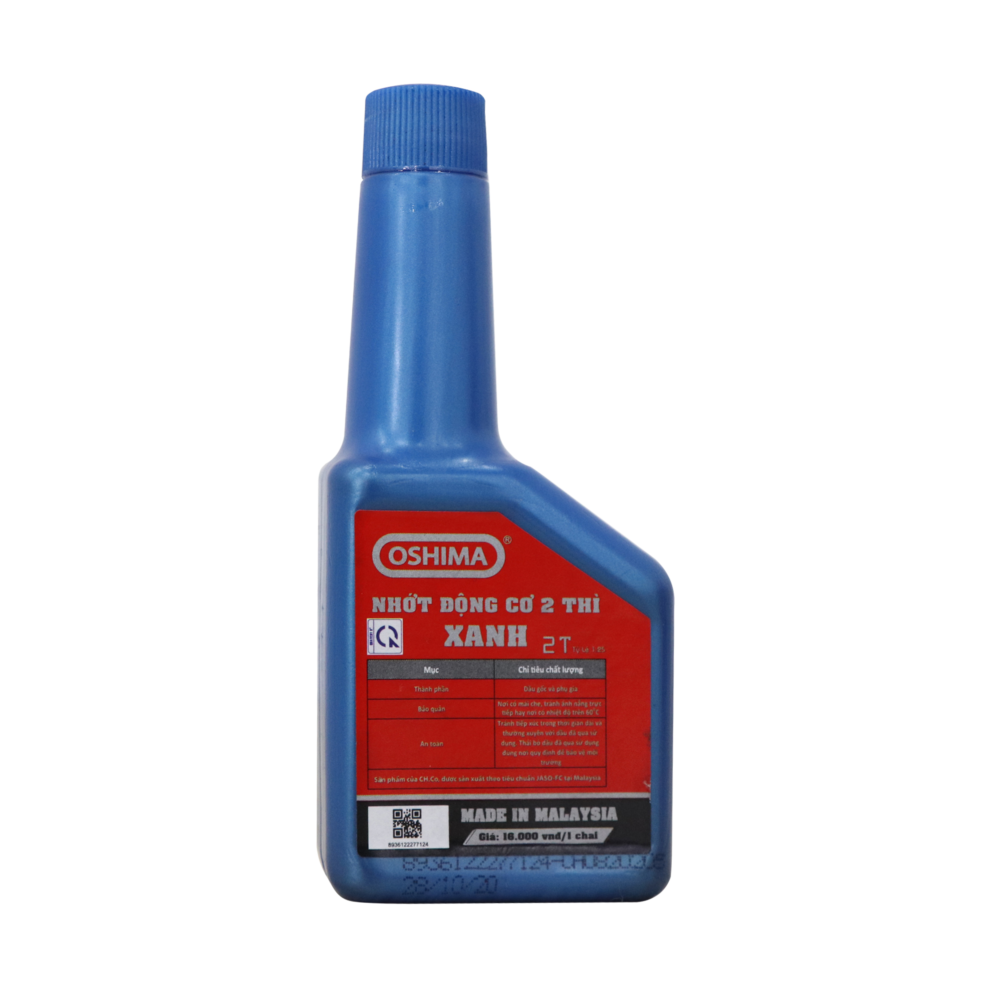 Nhớt Oshima chai 100ml cho động cơ nổ 2 thì (Xanh, đỏ)