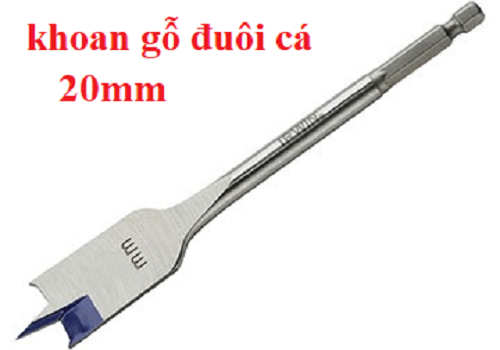 1x mũi khoan gỗ - đuôi cá 20mm irwin 10502813