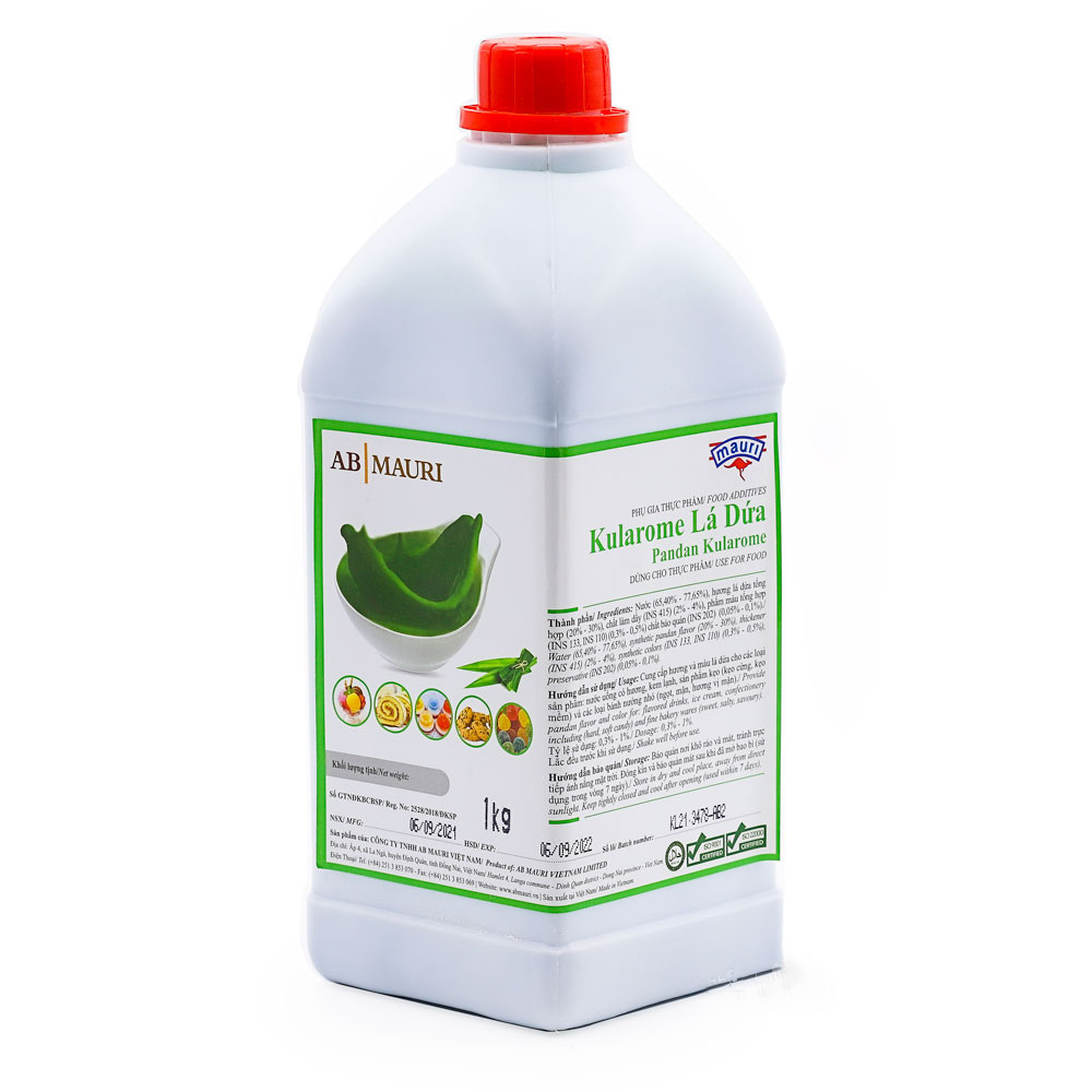 Hương và màu/ Kularome/ Tinh lá dứa tự nhiên Mauri 1kg