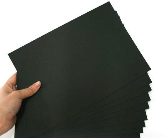 Set 25 tờ giấy bìa màu đen a4 160gsm