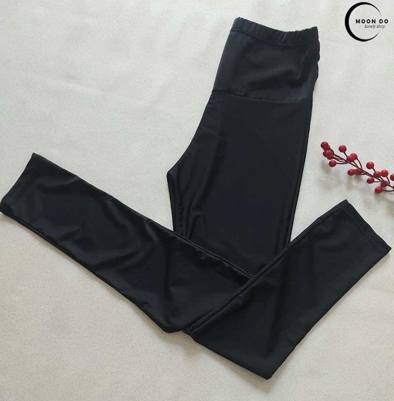 Quần bơi nữ dài, Quần tập thể thao yoga, gym, thể dục, legging Freesize