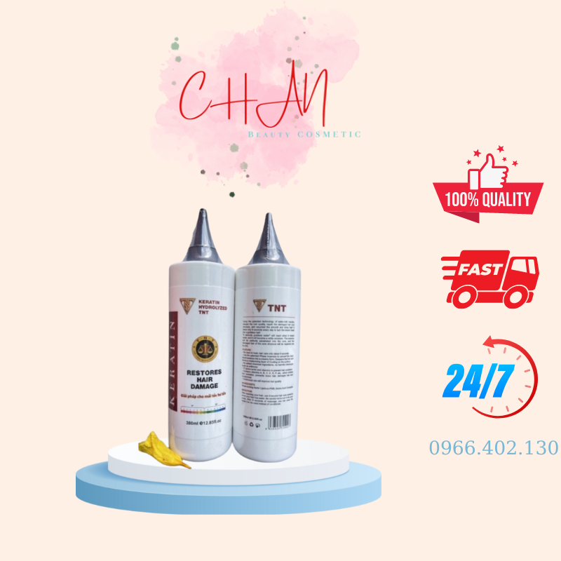 Kem ủ tóc keratin tnt 380ml siêu phục hồi tóc hàng công ty
