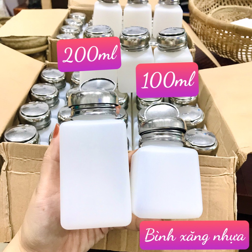 Bình đựng xăng nhựa, chất lỏng có bơm dành cho thợ kỹ thuật