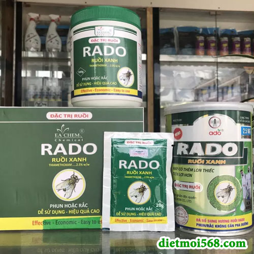 RADO ruồi xanh - hộp 500g - thuốc diệt ruồi sinh học cực mạnh