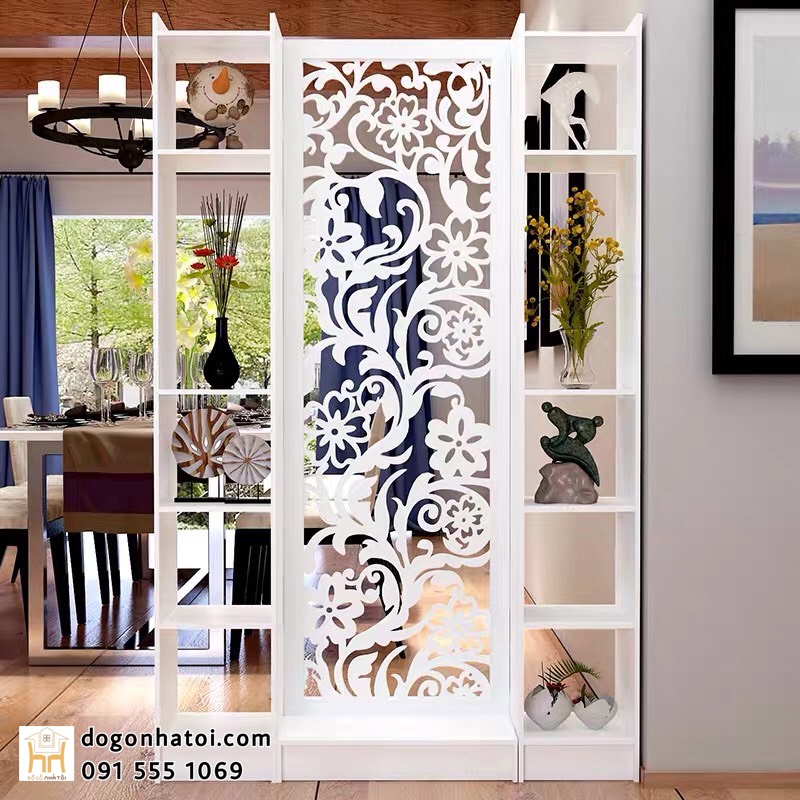 [HCM]VÁCH NGĂN HOA CÚC LIỀN KỆ (Ngang 90cm 1m2 1m5 1m8) - ĐỒ GỖ NHÀ TÔI