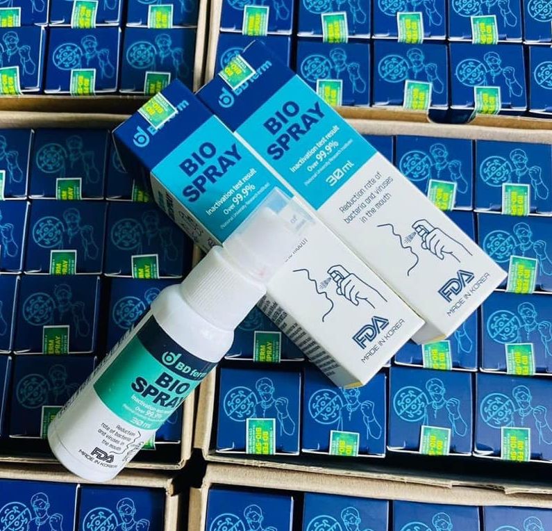 Xịt họng kháng khuẩn sinh học Bio Spray Hàn Quốc chai 30ml