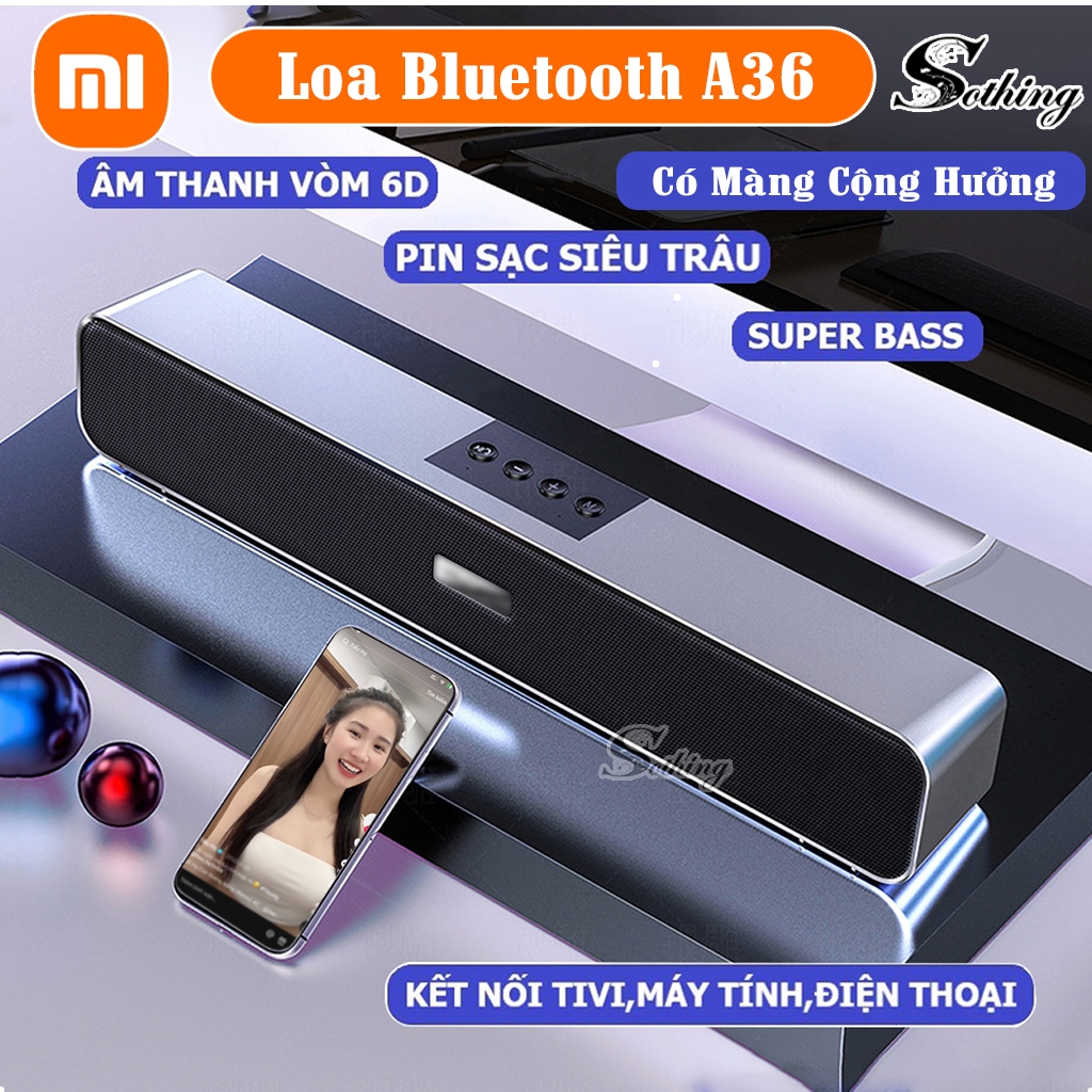 Loa Bluetooth A36 Siêu Bass SOTHING Xiangwu Loa A36 Âm Thanh Vòm Kết Nối TV PC Laptop Bảo Loa Loa mini Loa Soundbar