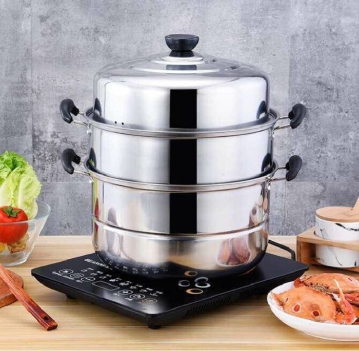 Nồi hấp inox đa năng 3 tầng cao cấp