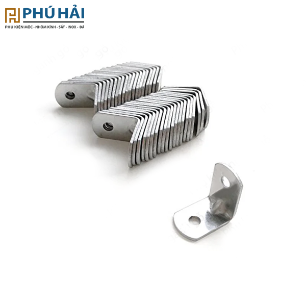 Bát ke sắt vuông màu trắng 2 lỗ 16X16mm