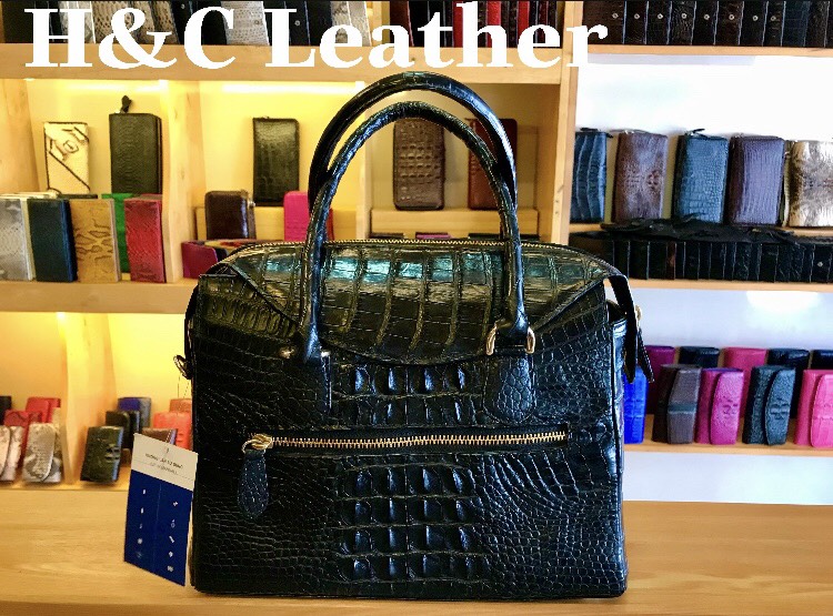 [Ảnh thật] Túi xách nữ da cá sấu thật 100%, kiểu 010