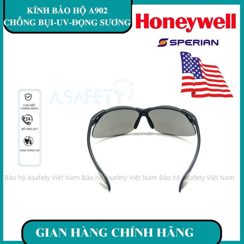 Kính bảo hộ SPERIAN A902 Mắt kính chống bụi, chống trầy xước, tia UV, chống hơi nước, dùng trong lao động, đi xe máy