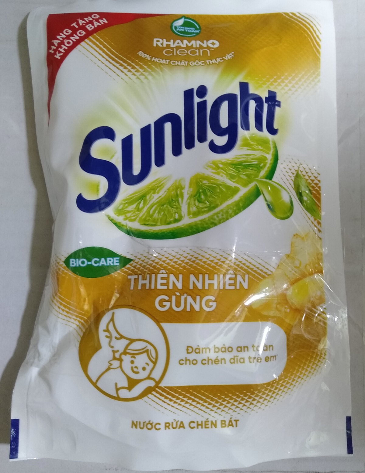 [Free Gift Not for Sale] - 1 Bag of 200g - Sunlight Dishwashing Liquid with Ginger Flavor