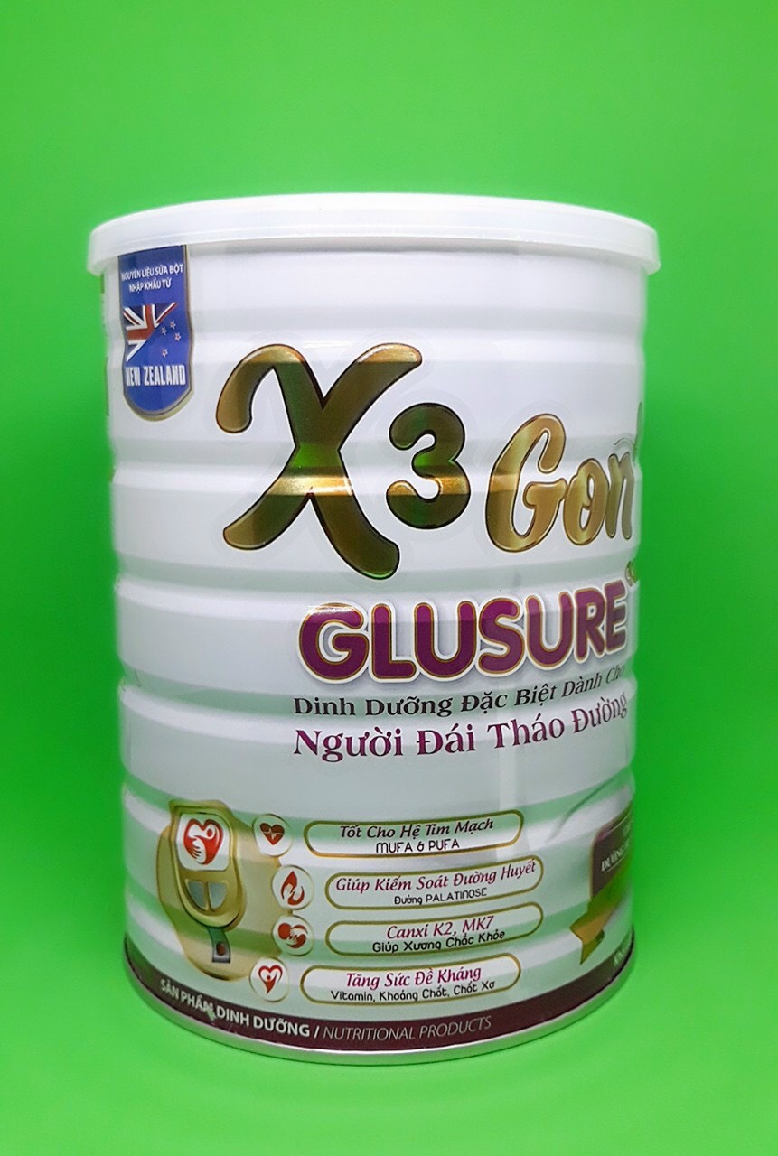 Sữa X3 Gon Glusure Gold Hộp 900g