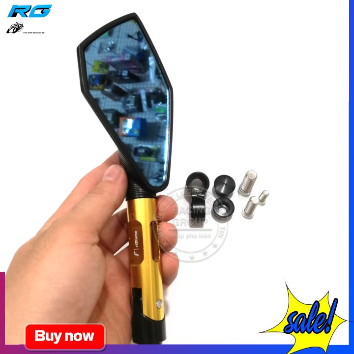 Gương chiếu hậu thời trang Rizoma 5 cạnh L2 - 1 Cái Vàng Phải