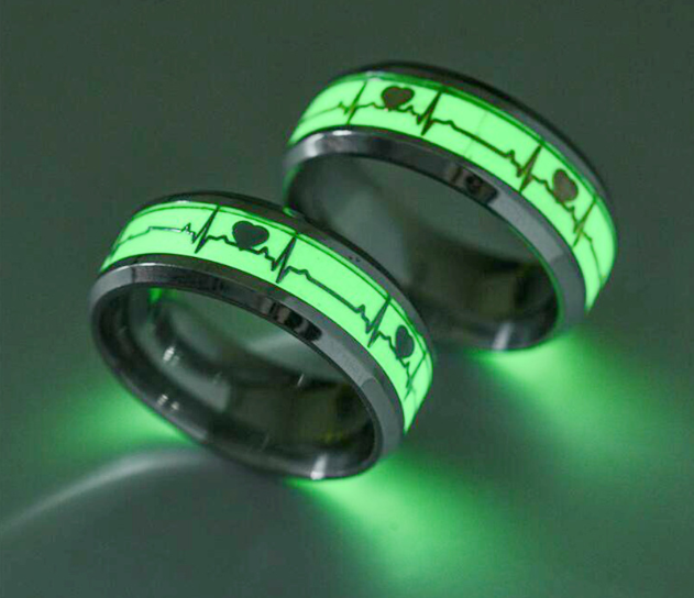 Nhẫn Nam Nữ TITAN Dạ Quang Phát Sáng Trong Đêm Cực Đẹp