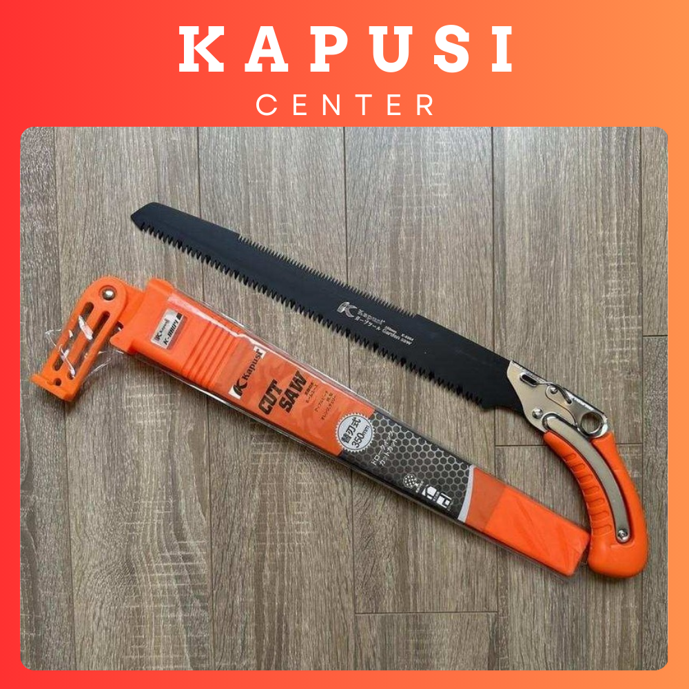 CƯA KIẾM THẲNG LƯỠI ĐEN RĂNG CƯA TRÊN 350mm Kapusi - K-8804 - HÀNG CHÍNH HÃNG