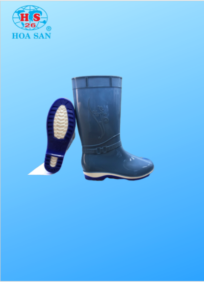 Ủng lao động Hoa San đế xanh cứng size 38-42, ủng đi mưa, ủng ngắn Hoa San
