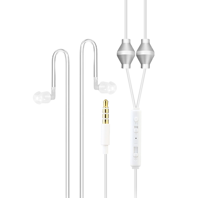 Tai nghe ống hơi cao cấp 3.5mm có bộ lọc âm dành cho điện thoại, máy tính dài 1.2m kèm mic chỉnh âm