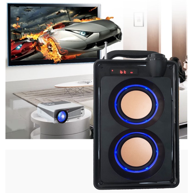 Loa Bluetooth Cao Cấp RS A20 Haoyes, Loa Bluetooth Karaoke, Âm thanh hay, Bass chuẩn, Bảo hành uy tín