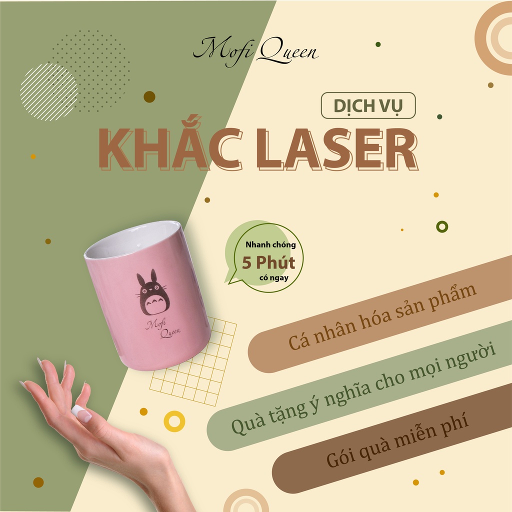 Khắc tên, hình ảnh, logo ly sứ cốc sứ, khắc theo yêu cầu