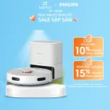 [SALE HÈ TẶNG NỒI CƠM] Robot hút và lau, tự đổ rác Philips XU2100/25​ điều hướng laser 360 độ - Hàng Chính Hãng