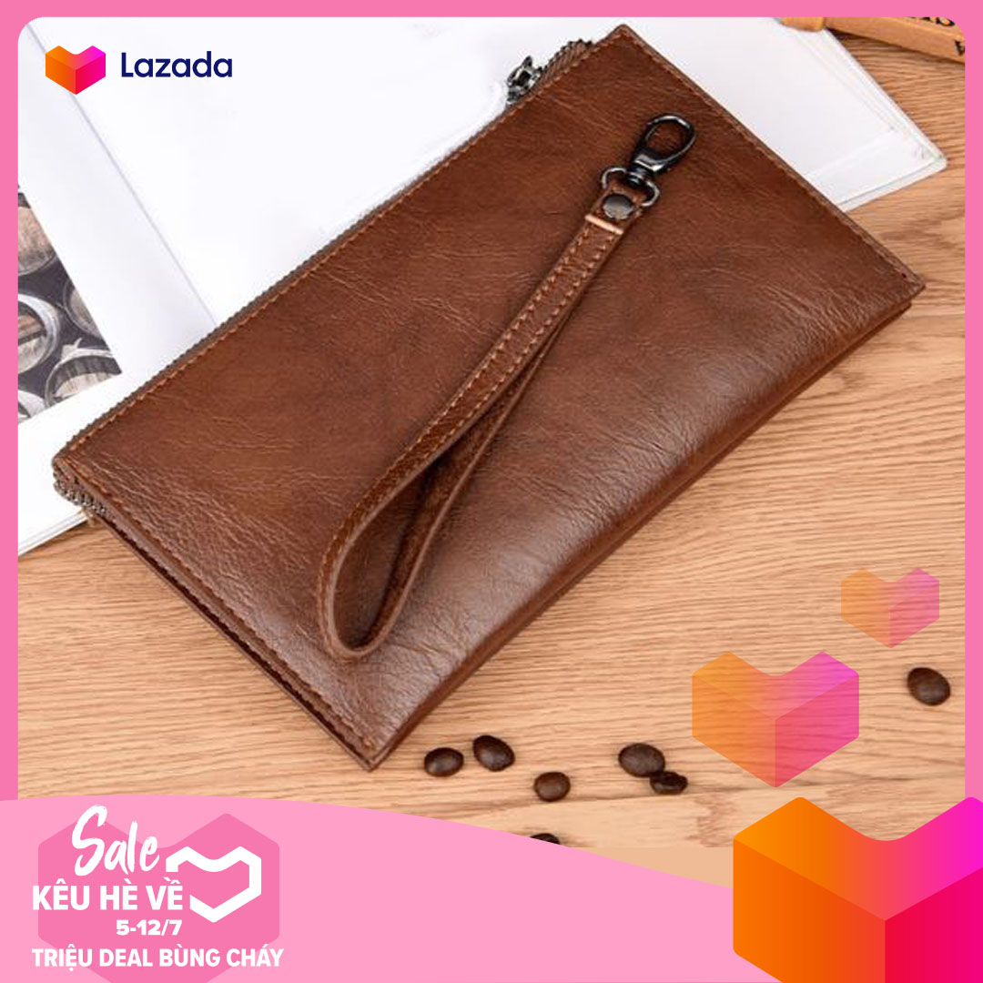 VÍ JEEP CẦM TAY NAM CHẤT DA CAO CẤP , 2 NGĂN CHÍNH LỚN CHỨA IPHONE 6,7, PLUS ,PHONG CÁCH LỊCH LÃM HÀN QUỐC CHO PHÁI MẠNH .