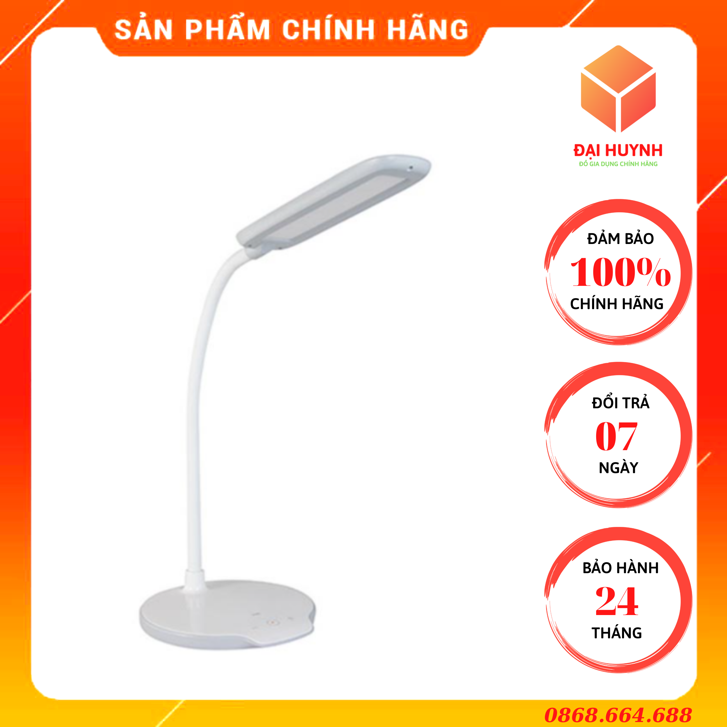 Đèn bàn led chống cận, bảo vệ thị lực 6w rạng đông rd-rl-22.led