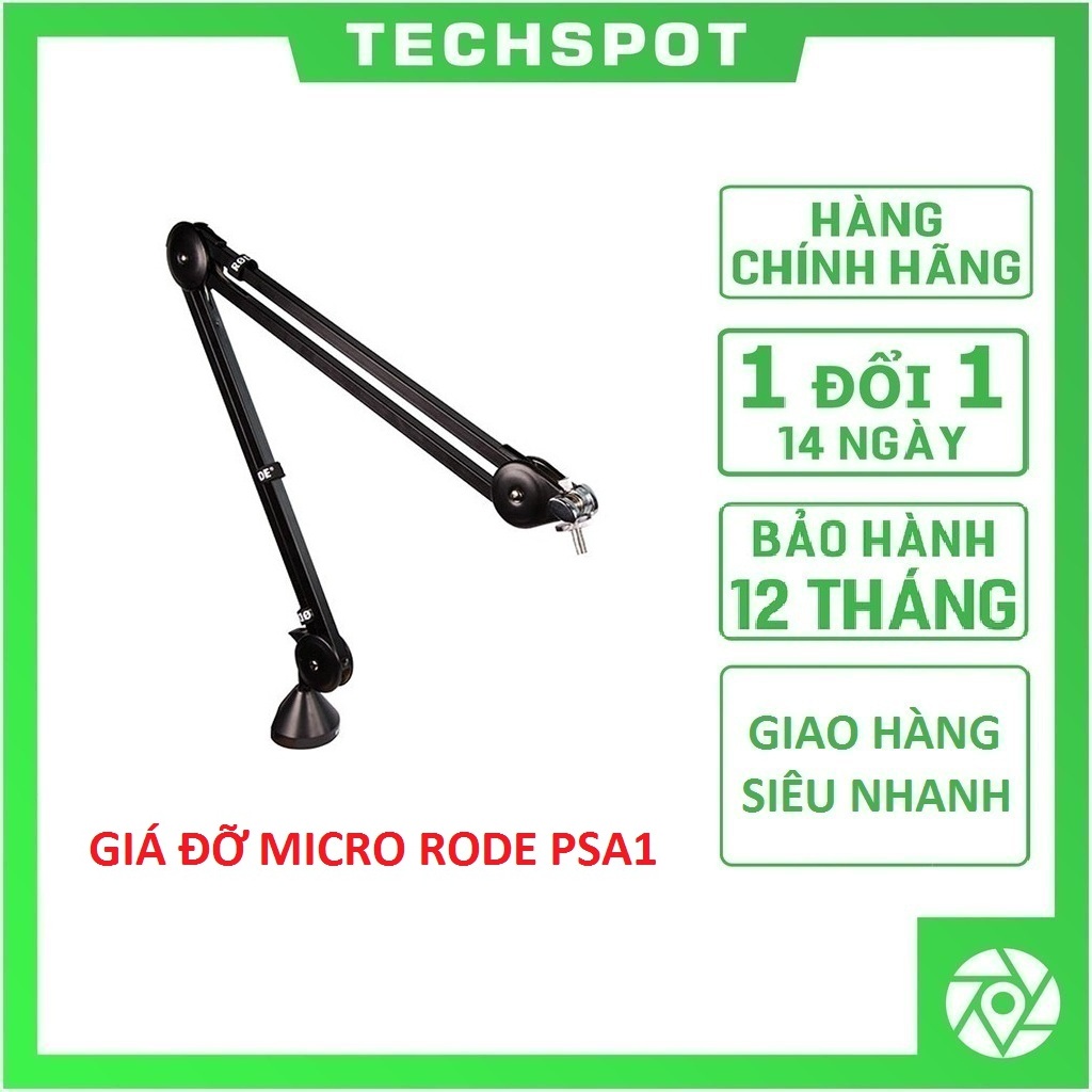 Gía đỡ micro chuyên nghiệp rode psa1 studio boom arm | bảo hành 12 tháng | hàng chính hãng