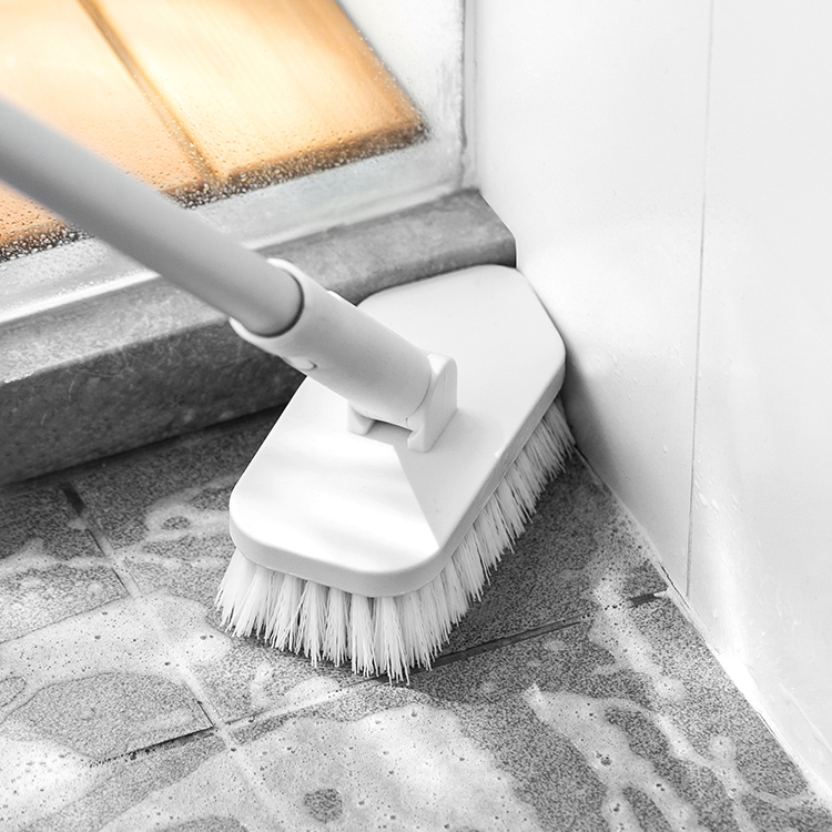 Bàn chải chà sàn nhà tắm cán dài có thể tháo rời tiện lợi