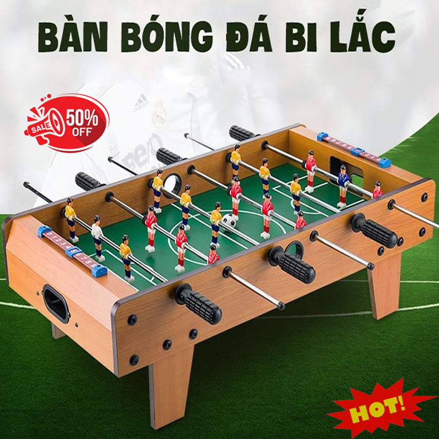 [HCM]( Mẫu Hót 2023 ) Đồ chơi bàn bi lắc bóng đá bằng gỗ cho bé giá rẻ - Đồ Chơi Bàn Bi Lắc Bóng Đá Table Top Foosball Giúp bé vui chơi tăng phản xạ nhanh nhẹn Bảo Hành 12 Tháng