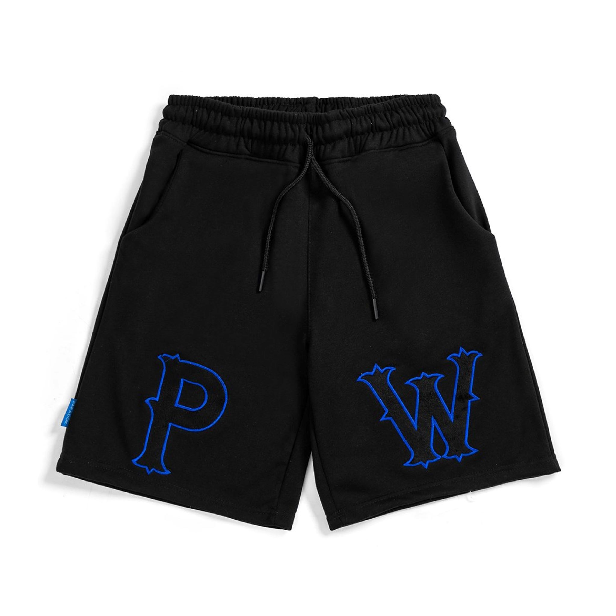 Quần short paradox fringy logo shorts - black