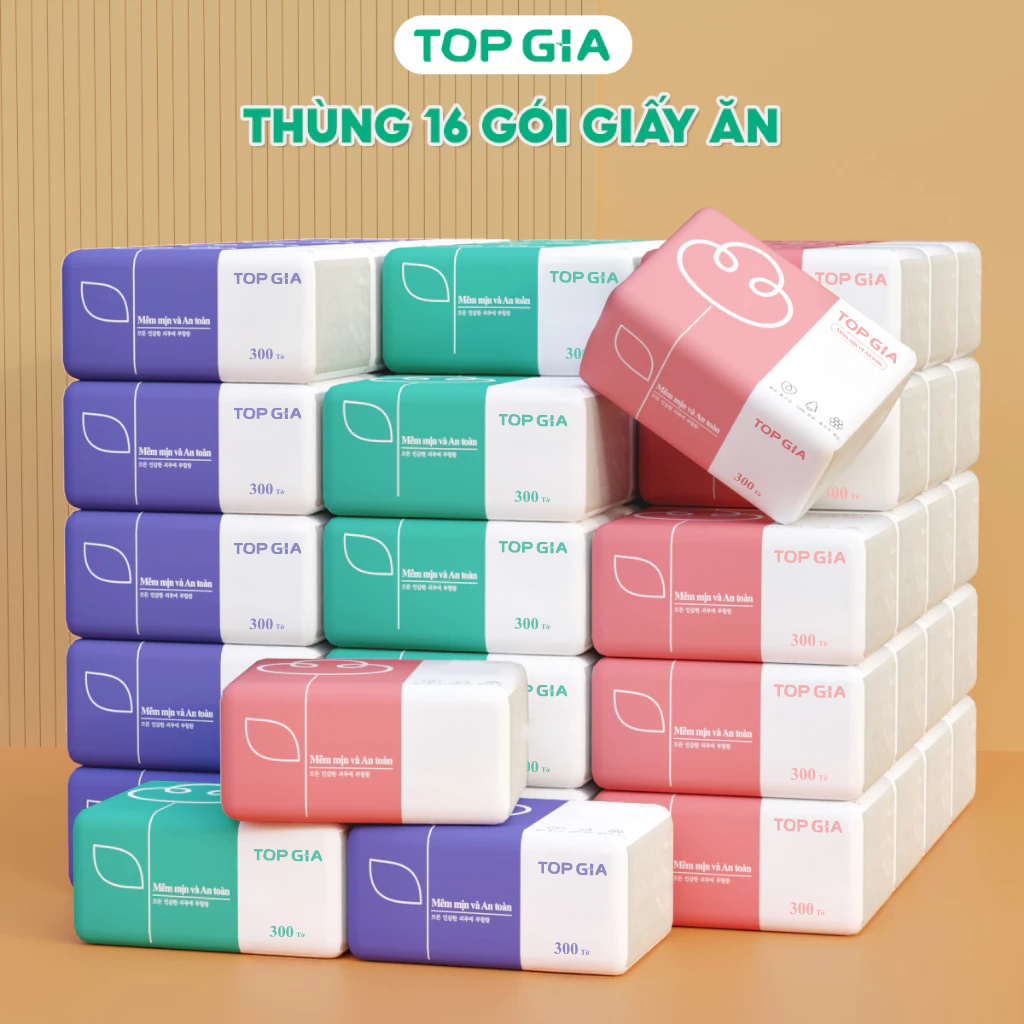 Topgia Tissue Paper, Box of 30 Packs, Premium Panda Tissue Paper, Does Not Crumble and Is Safe for the Skin - 1
