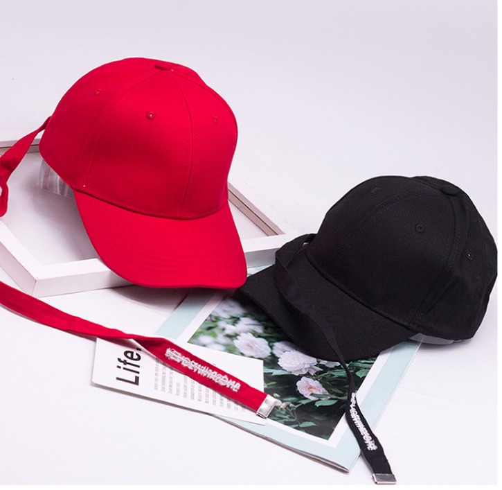 NÓN ĐUÔI DÀI PEACEMINUSONE - NÓN KẾT ĐUÔI DÀI - MŨ LƯỠI TRAI ĐUÔI DÀI ( ĐEN - ĐỎ - TRẮNG )