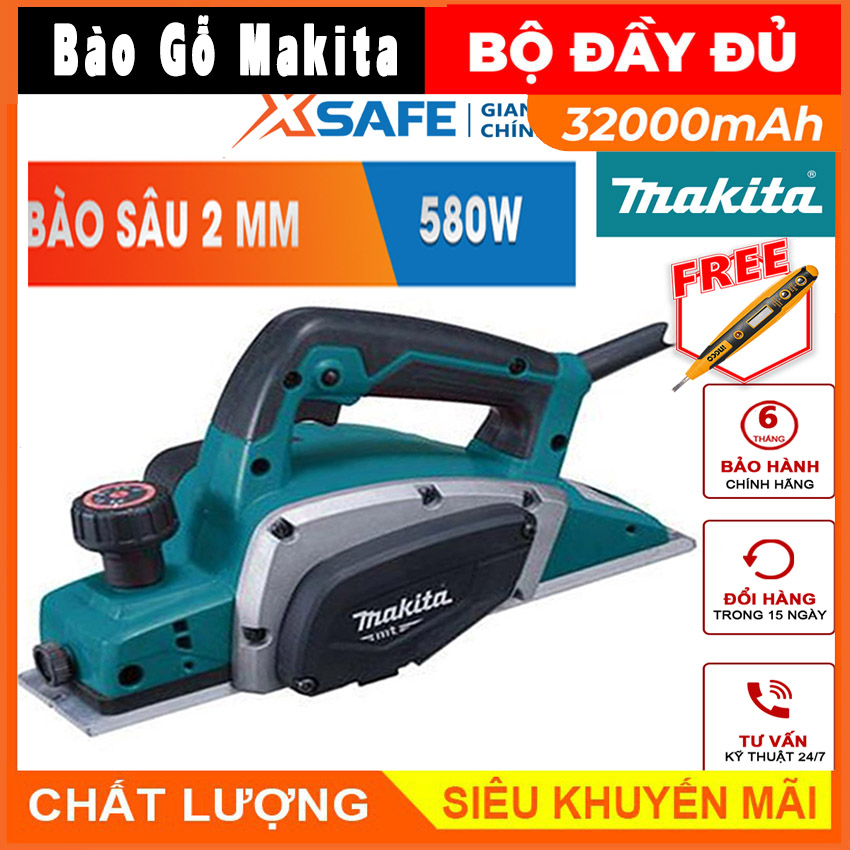 Máy bào makita,máy bào gỗ cầm tay makita giúp cho bạn bào mòn các vật dụng đơn giản , sản phẩm cần thiết cho mọi gia đình - bảo hành toàn quốc 1 đổi 1 new mio 5.0