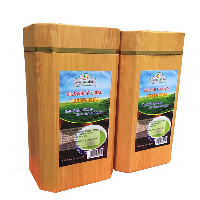 Chè Tân Cương Thượng Hạng TC1 200gram Hộp Chè Thái Nguyên Vân Gỗ