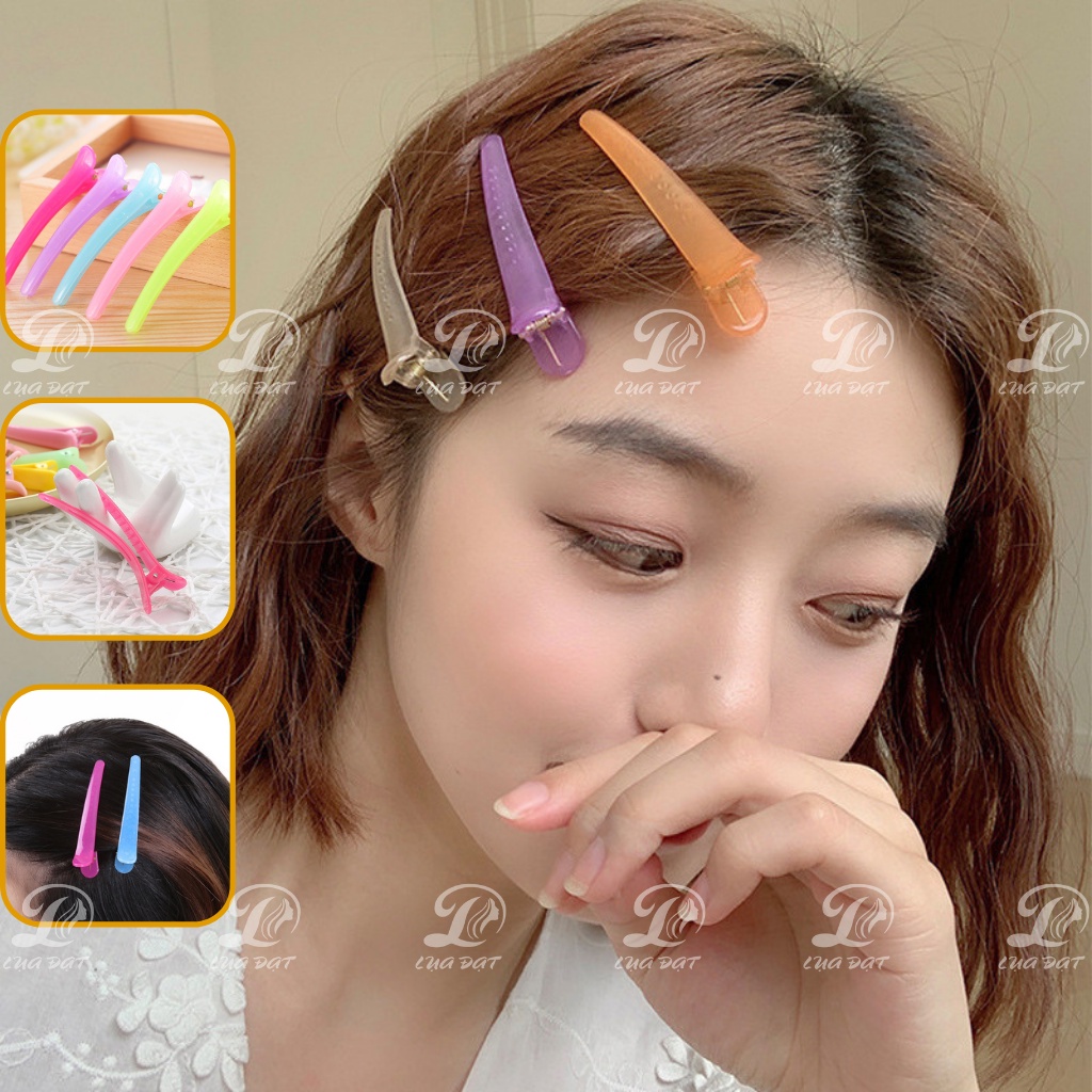 Kẹp vịt cố định tóc kẹp tóc Hàn Quốc nhiều màu,dụng cụ tạo kiểu tóc giá rẻ